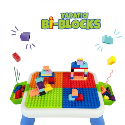 Büyük Sandalyeli 64 pcs Bi-Bloks Masası URT035-002